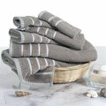 Daphnes Dinnette 6 Piece Combed Cotton Towel Set Taupe DA3238770